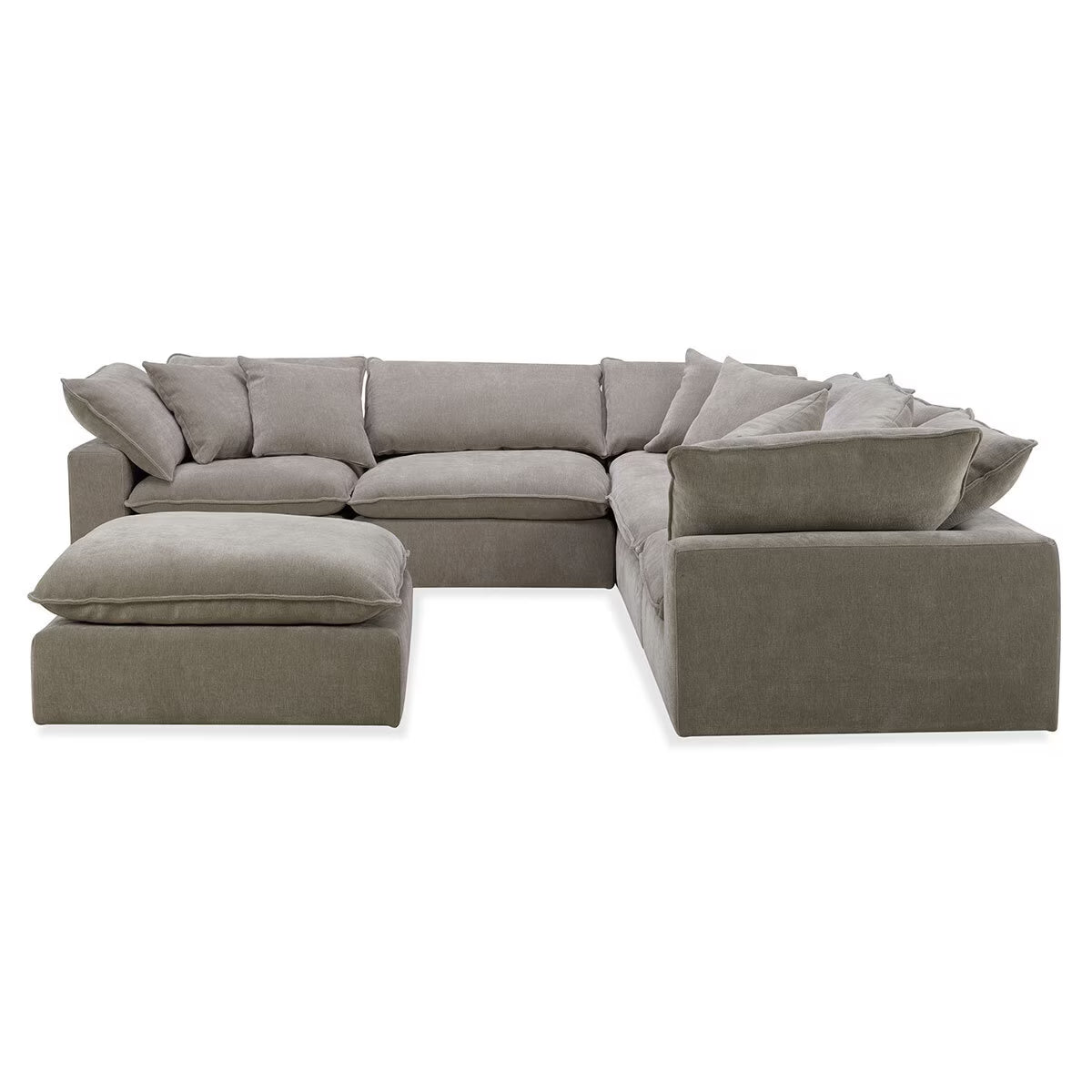 Sereen Beige Fabric 6 Piece Modular Sofa