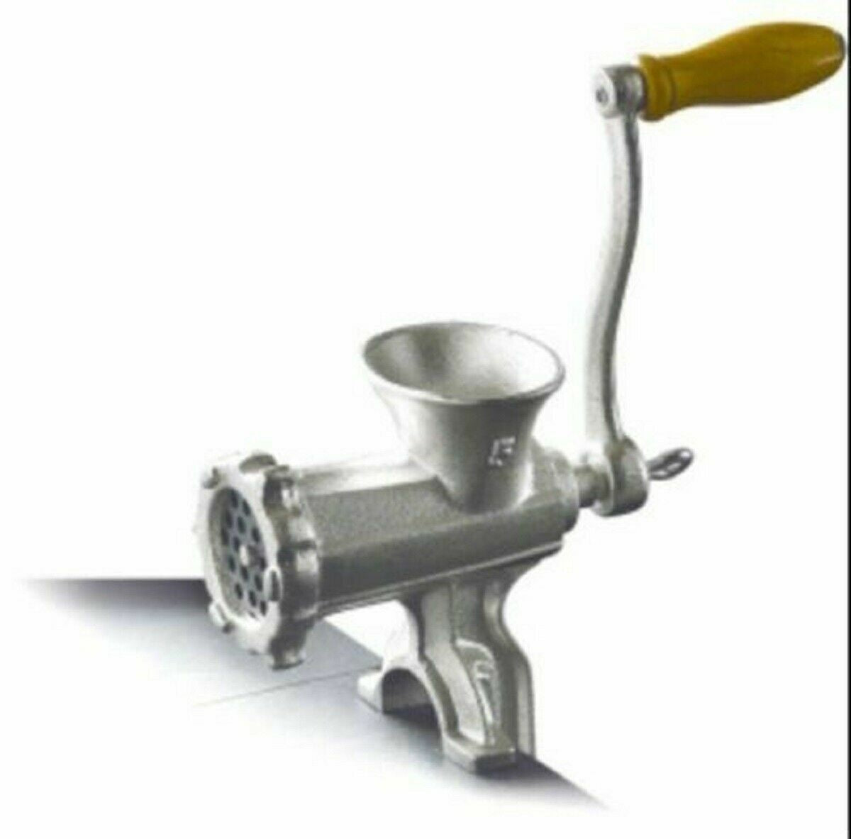 Hand Operated Cast Iron Manual Rotary Beef Sausage Maker Meat Mincer Grinder No8