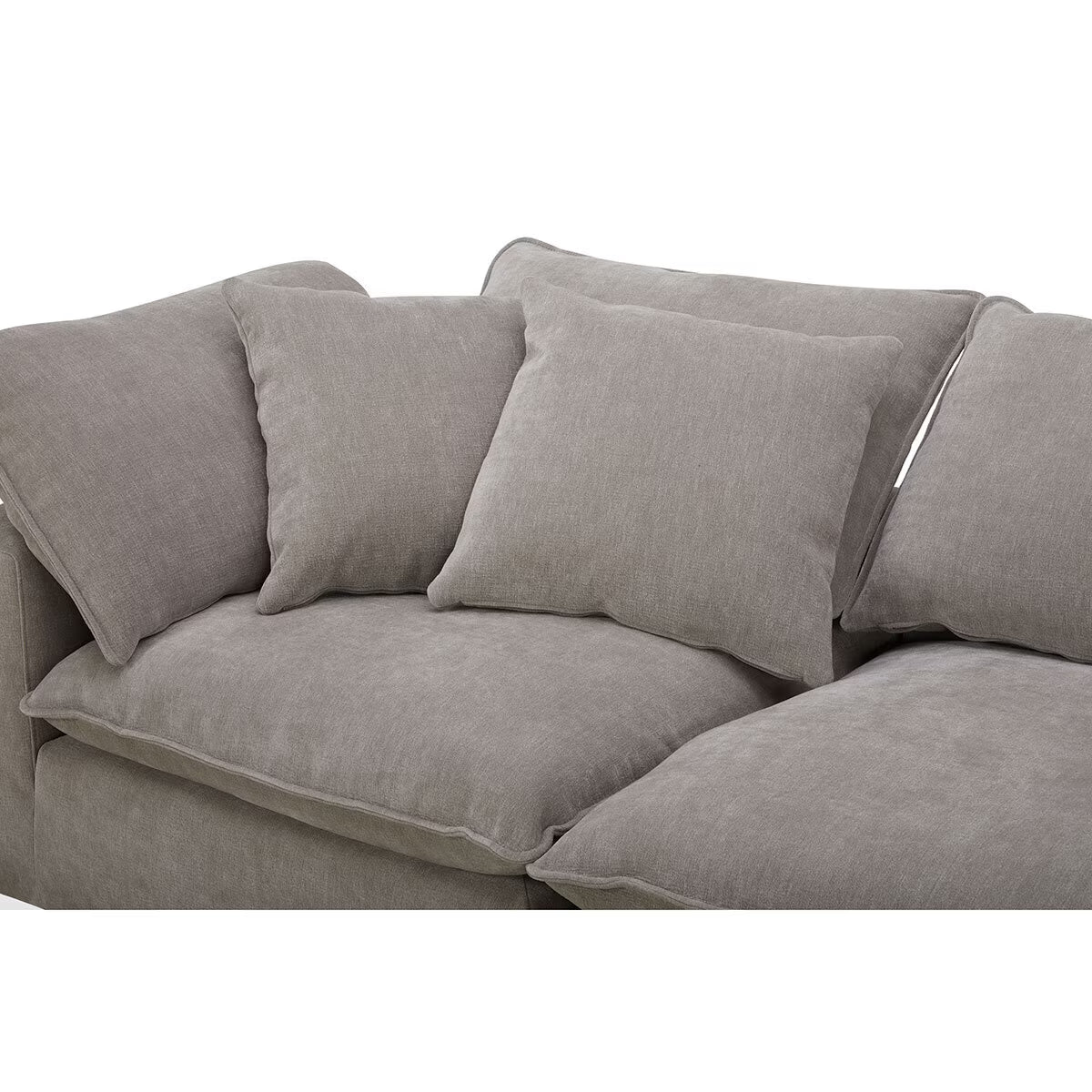 Sereen Beige Fabric 6 Piece Modular Sofa